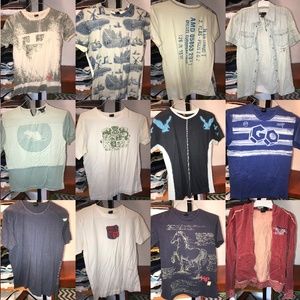 Lot of 14 Diesel T-Shirts, Button-downs & Hoodie